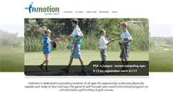 Desktop Screenshot of inmotionjuniorgolf.com